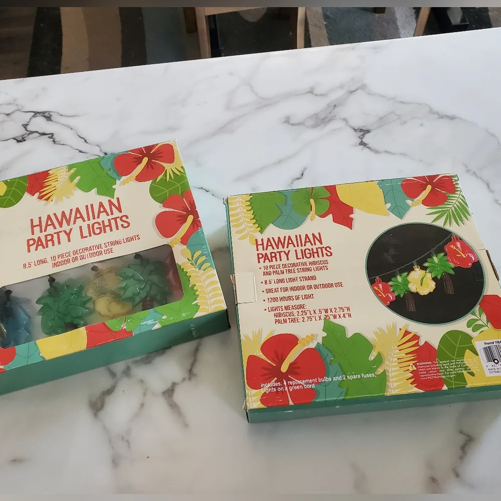 Hawaiian Party Lights 2 Boxes NEW